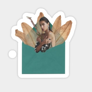 Girl in envelope (collage) Sticker